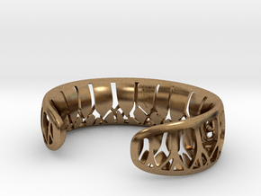Forest for the Trees Cuff in Natural Brass: Medium