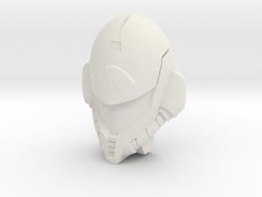 Samus Aran Face (Titans Return) in White Natural Versatile Plastic