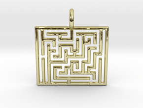 Maze Pendant in 18k Gold