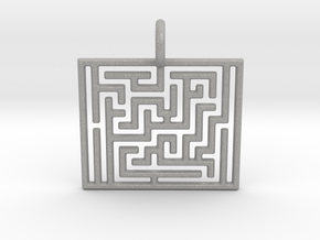 Maze Pendant in Aluminum
