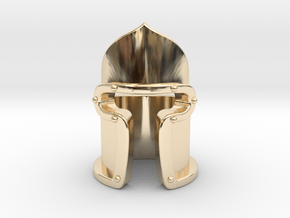 "Jacopo" Barbute Ring in 14k Gold Plated Brass: 5.5 / 50.25