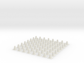 Cone in White Natural Versatile Plastic