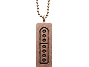 SNES His Controller Pendant in Polished Bronze Steel