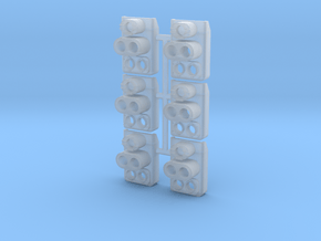 SP Full Rear Cluster (Angled)(N - 1:160) 6X in Tan Fine Detail Plastic
