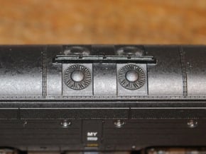 Nohab modified exhaust N scale in Smooth Fine Detail Plastic
