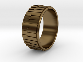 Piano Ring - US Size 09.5 in Polished Bronze