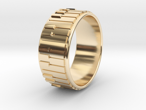 Piano Ring - US Size 09.5 in 14K Yellow Gold