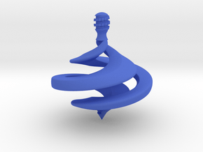 Ribbon Spinning Top in Blue Processed Versatile Plastic