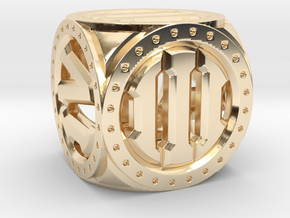 Imperium D6 in 14K Yellow Gold