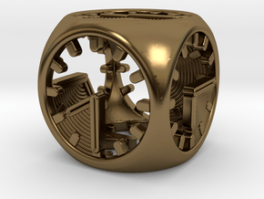 Tick Tock D6 in Polished Bronze