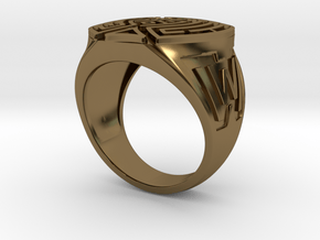 Westworld Ring 232 in Polished Bronze: Extra Large