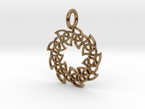 Pendant CC in Natural Brass