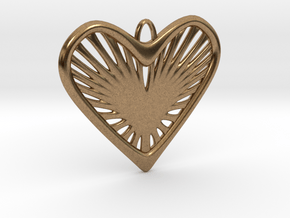 Heart Strings in Natural Brass
