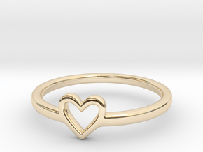 Heart Ring - Ella edition in 14K Yellow Gold: 5.75 / 50.875