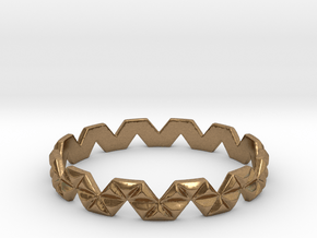 Trigonal Ring (size 4-13) in Natural Brass: 4 / 46.5