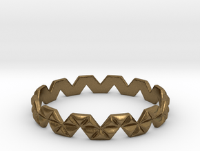 Trigonal Ring (size 4-13) in Natural Bronze: 4 / 46.5
