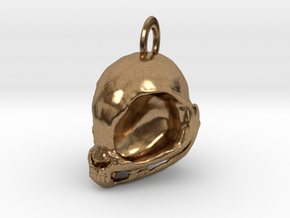 My Little Pony Skull! (Necklace charm) in Natural Brass