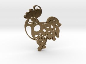 Chinese Symbol in Natural Bronze
