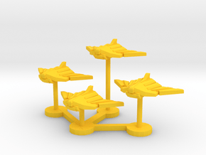 Colour Royal Falcons Lander Wing in Yellow Processed Versatile Plastic
