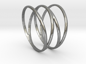 Four Ring in Natural Silver: 8 / 56.75