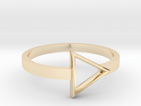 Triangle Ring in 14K Yellow Gold: 5.5 / 50.25