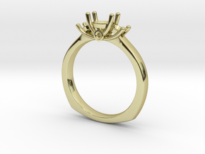 Ring For women in 18k Gold Plated Brass: Small