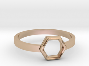 Octagonal Ring in 14k Rose Gold: 8 / 56.75