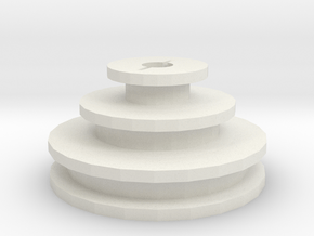 Unimat DB/SL replacement motor pulley in White Natural Versatile Plastic
