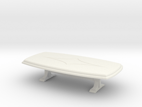 Dining Table. 1:48 in White Natural Versatile Plastic