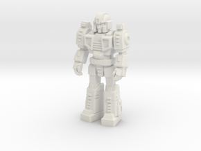 Diaclone Trooper, at attention 35mm Mini in White Natural Versatile Plastic