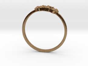 Crystallized Ring (all size 4-13) in Natural Brass: 4 / 46.5