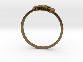 Crystallized Ring (all size 4-13) in Natural Bronze: 4 / 46.5