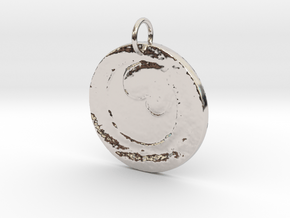 Ancient Moon by ~M. in Rhodium Plated Brass
