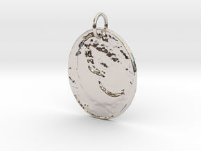 Old Time Moon by ~M. in Rhodium Plated Brass