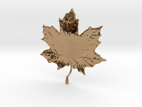 Maple Leaf in Polished Brass