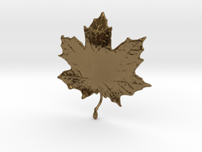 Maple Leaf in Polished Bronze