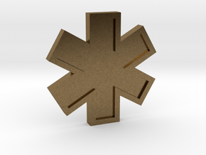 EMS Star of Life in Natural Bronze