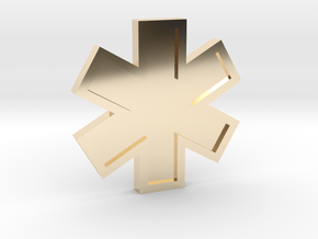EMS Star of Life in 14K Yellow Gold