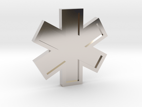 EMS Star of Life in Platinum