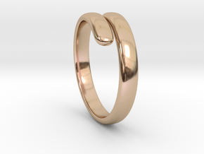two becomes one / wedding ring in 14k Rose Gold Plated Brass: 7 / 54