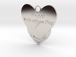 Valentine's Day Pendant in Platinum