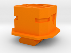 TeleScopix to Nerf Shoulder Stock Adapter in Orange Processed Versatile Plastic