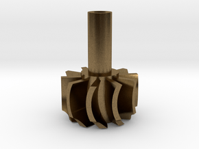 TurboKeychains_TK10-R_Turbine-10-Blade-SHF in Natural Bronze