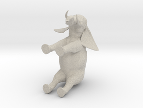 3D Africa Elephant in Natural Sandstone