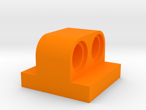 2x2 Brick To Beam in Orange Processed Versatile Plastic