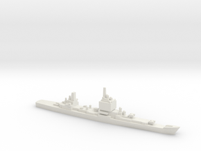 USS Long Beach, Final Layout, 1/3000 in White Natural Versatile Plastic