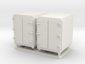 1:72 scale Ammo Box - Large in White Natural Versatile Plastic