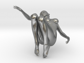 Elegant 3D Girl in Natural Silver