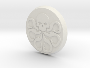 Agents Of Hydra Button in White Natural Versatile Plastic