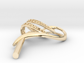 Ohrring "Rohling" in 14k Gold Plated Brass